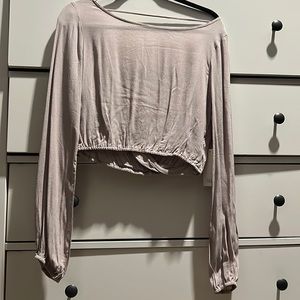 Grey TOBI crop top